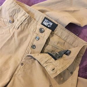 NWOT Vintage William Rast Khaki Button Front Women’s Pants 29/34